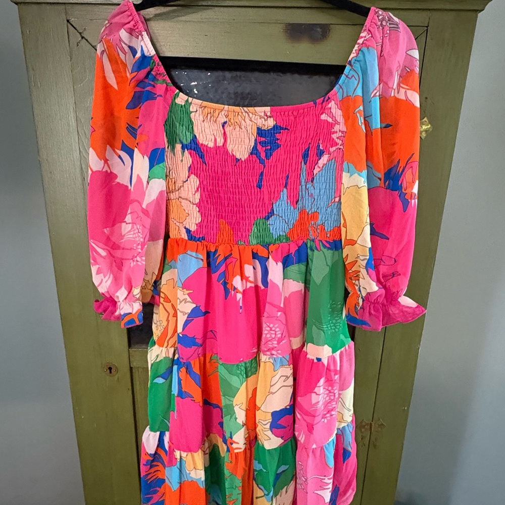 SHEIN Multicolor Floral Dress
